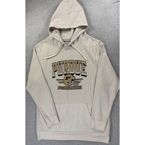 Purdue Boilermakers Screened Logo Campus Hoodie Sweatshirt (Men's 4XL) Tan